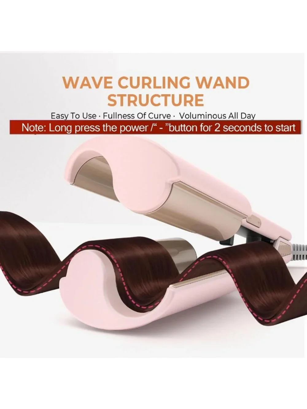 Mini Waver Curling Iron - Ionic Deep Waver with Ceramic 2 Barrel, Easy to Use